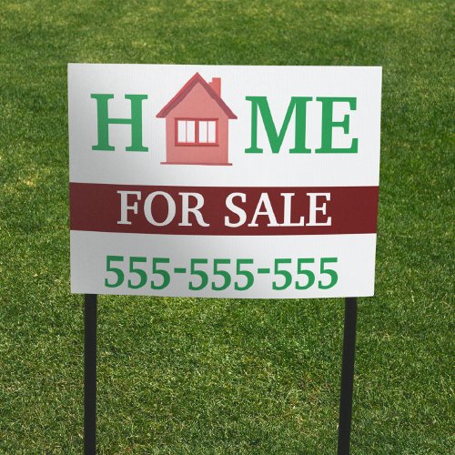 Home For Sale Real Estate Property Selling Sign