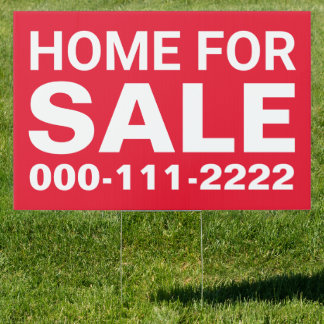 Home For Sale Real Estate Sign