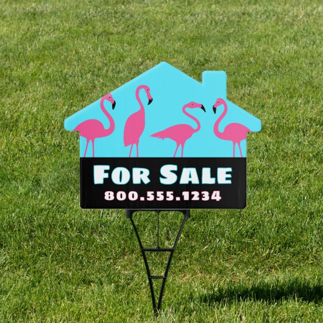 Home For Sale / Rent Flamingoes  Sign (Insitu)