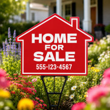 Home For Sale Yard Sign Editable Phone Number