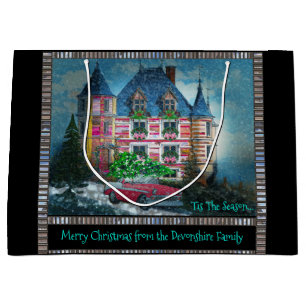 Home for the Holidays Christmas Large Gift Bag