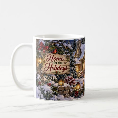Home for the Holidays Christmas Mug