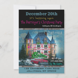 Home for the Holidays Christmas Party Invitation