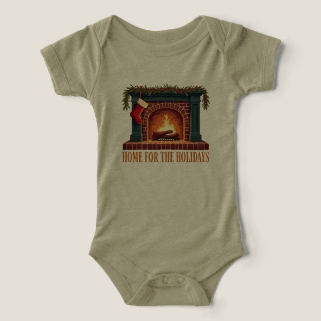 Home for the Holidays: Enjoy Christmas warmth Infant T-shirt (Design Front)