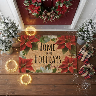Home for the Holidays Fiber Doormat