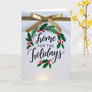 'Home for the Holidays' Folded Greeting Card
