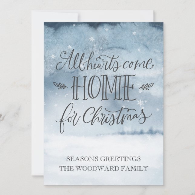 Home For The Holidays Holiday Card (Front)