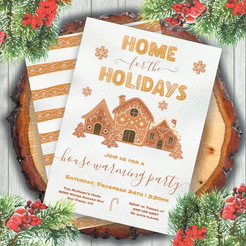 Home for the Holidays House Warming Party Invitation