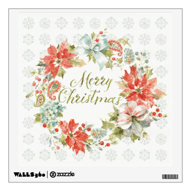 Home for the Holidays Merry Christmas Wall Decal (Front)