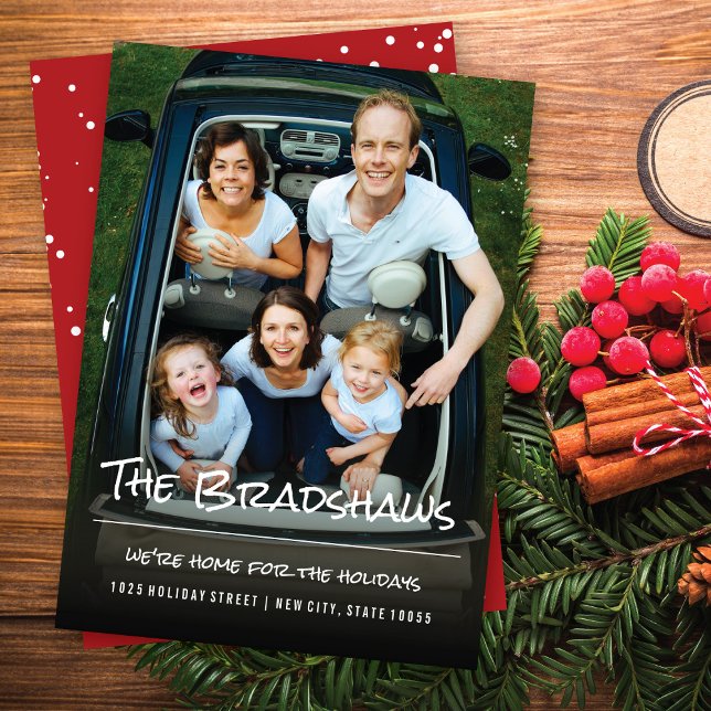 Home For The Holidays Moving Announcement Card (Creator Uploaded)