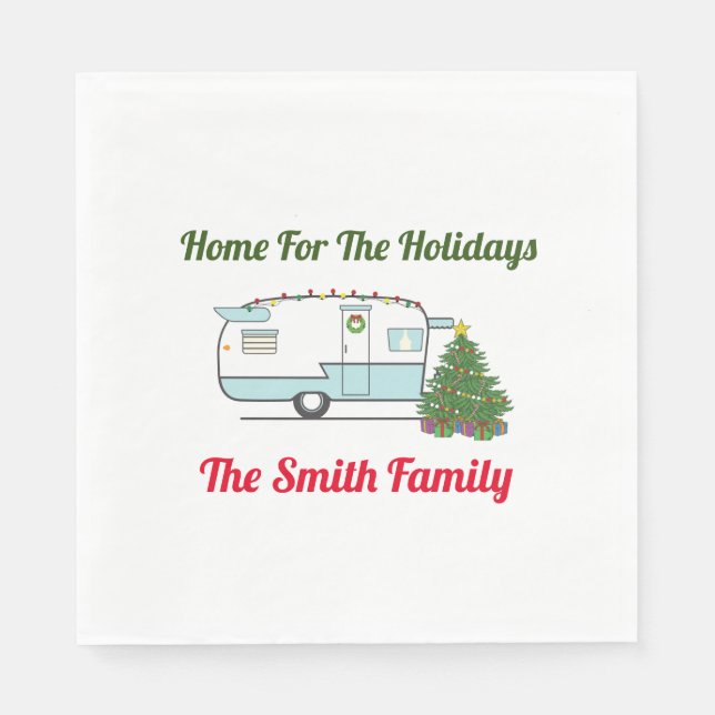Home For The Holidays Napkins (Front)