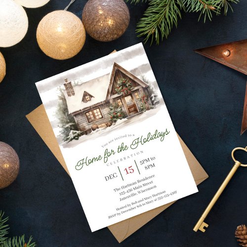 Home for the Holidays Party Invitation