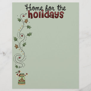 Home for the Holidays Recipe Pages (Un-Lined)