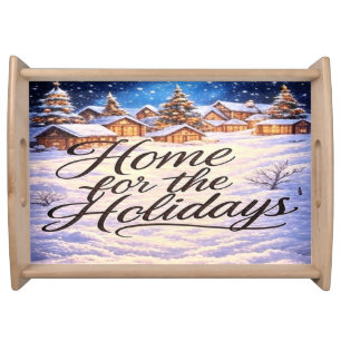 'Home for the Holidays' Serving Tray