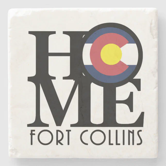 HomeBornLoveColorado Stone Coaster