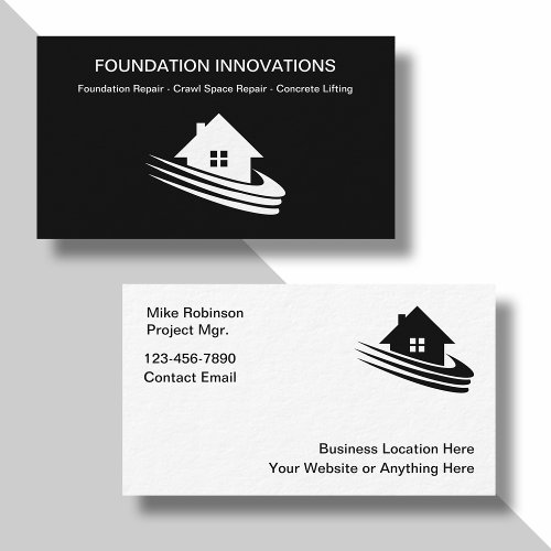 Home Foundations And Repair Business Cards