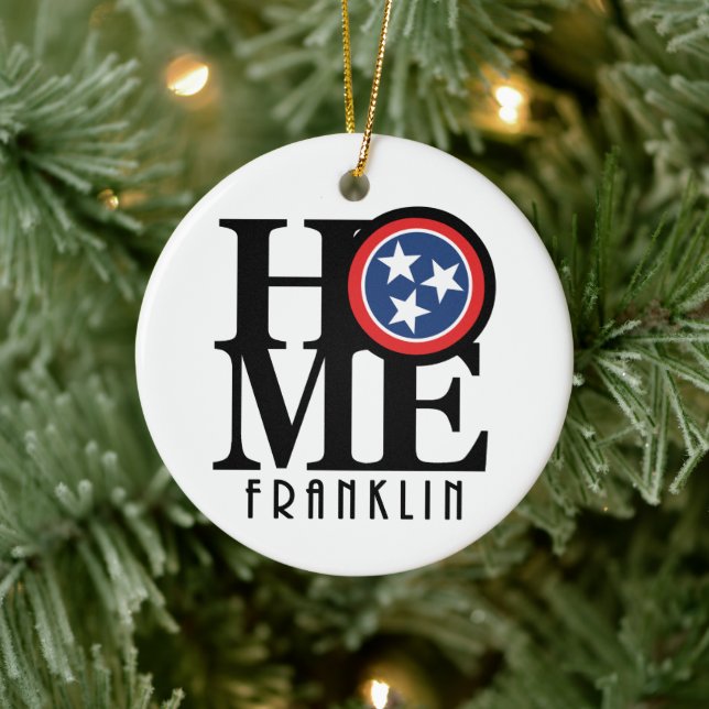 HOME Franklin Tennessee Ceramic Ornament (Tree)