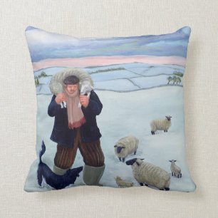 Home from the Fold Throw Pillow