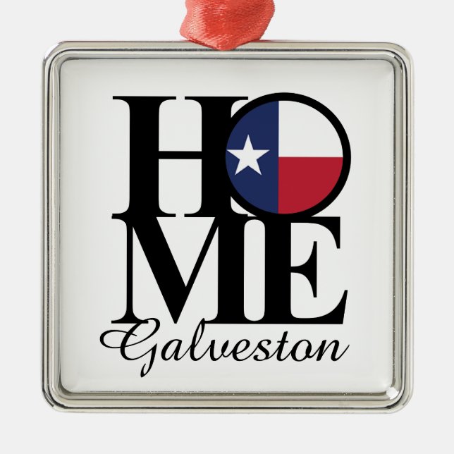 HOME Galveston Christmas Ornament (Front)