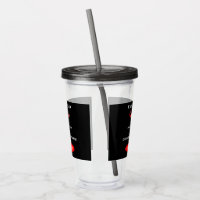 Custom Lake House 16oz Double Wall Acrylic Tumbler with Lid & Straw - Full  Print (Personalized)