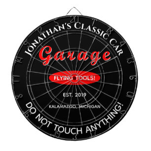 Home Garage Car Mechanic Dartboard Dart Board