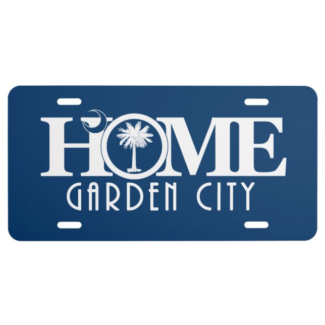 HOME Garden City SC License Plate (Front)