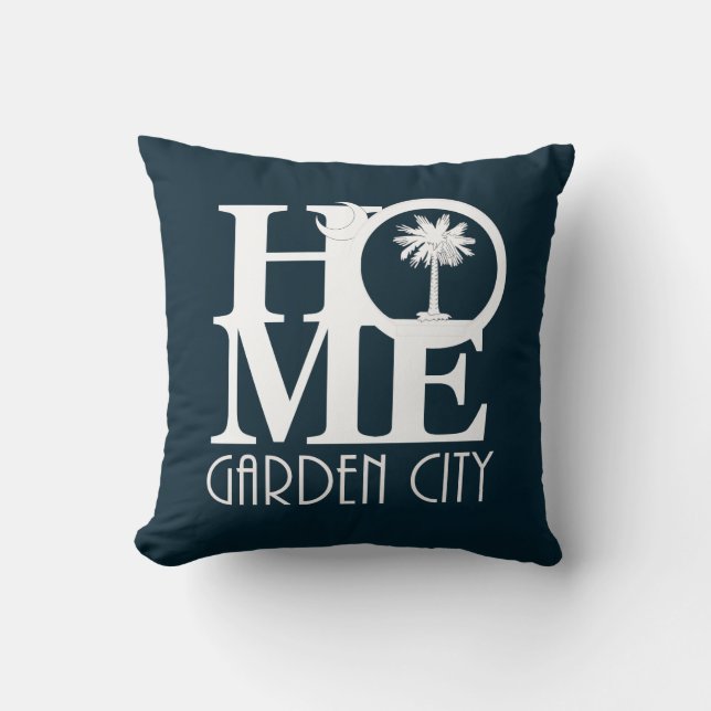 HOME Garden City SC Throw Pillow (Front)