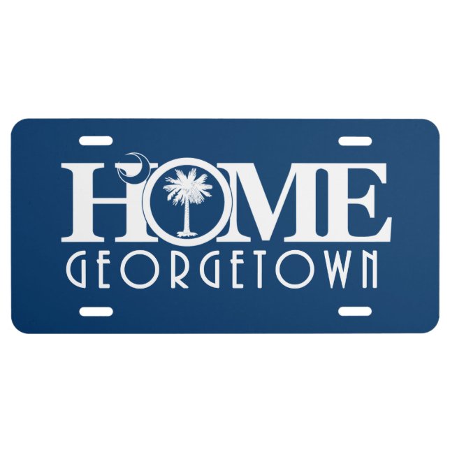 HOME Georgetown SC License Plate (Front)