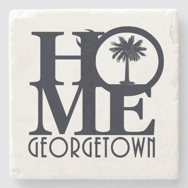 HOME Georgetown SC Stone Coaster (Front)