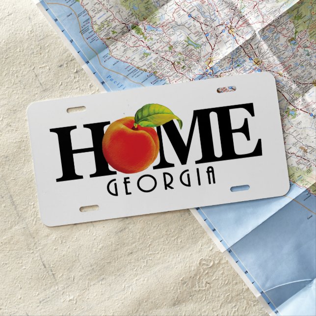 HOME Georgia License Plate (In Situ)