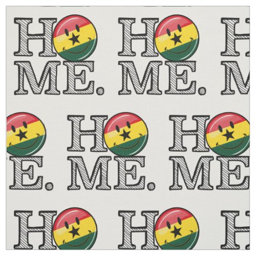 Home Ghana Smiling Flag Housewarming Fabric