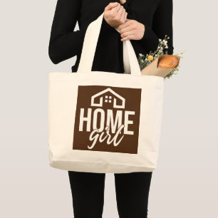 Home Girl Real Estate Agent Large Tote Bag