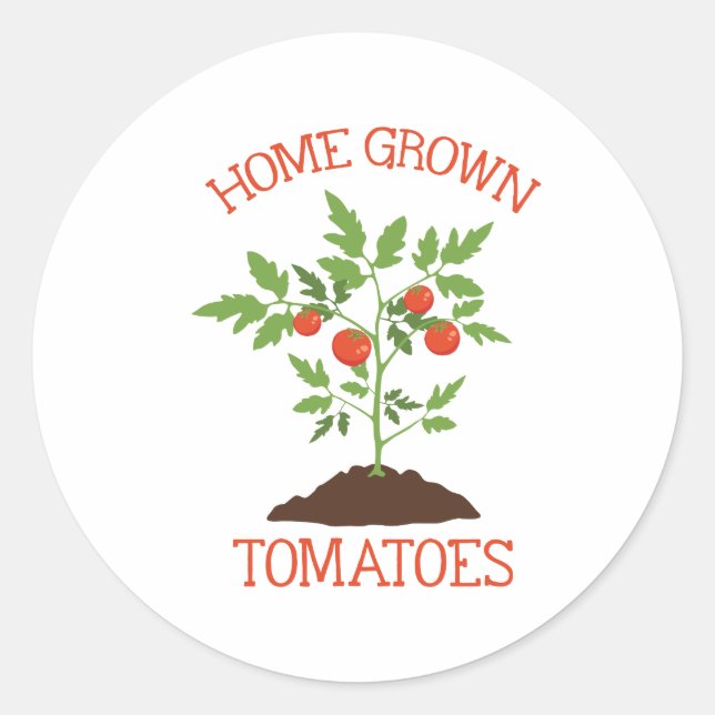 Home Grown Classic Round Sticker (Front)