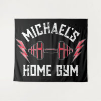 Home Gym Weight Lifting Personalized Fitness Flag