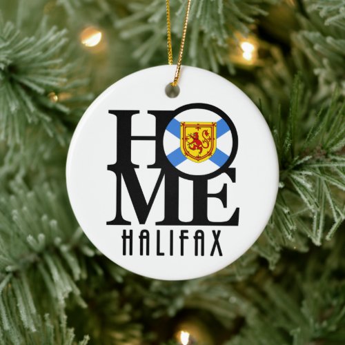 HOME Halifax Nova Scotia Ceramic Ornament