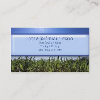 Home Handy Man Lawn Mowing Gardening Maintenance Business Card