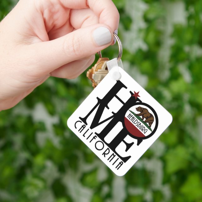 HOME Healdsburg California Keychain (Hand)