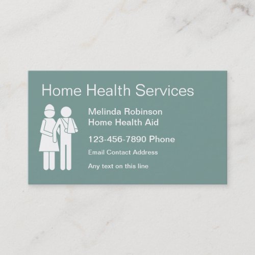 Home Health Aide Business Cards