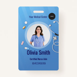 Home Health Aide Certified Nurse Aide Photo ID Badge