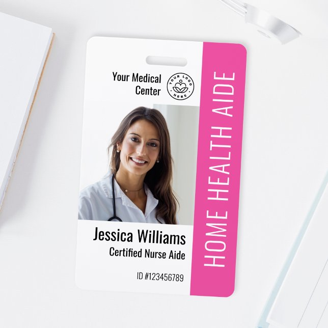 Home Health Aide Certified Nurse Aide Photo ID Badge (Creator Uploaded)