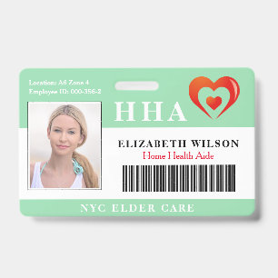 Home Health Aide    Medical Photo ID Badge