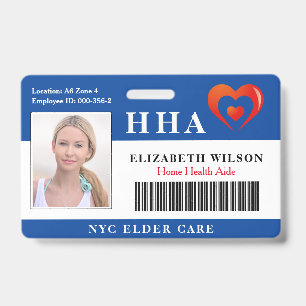 Home Health Aide    Medical Photo ID Badge