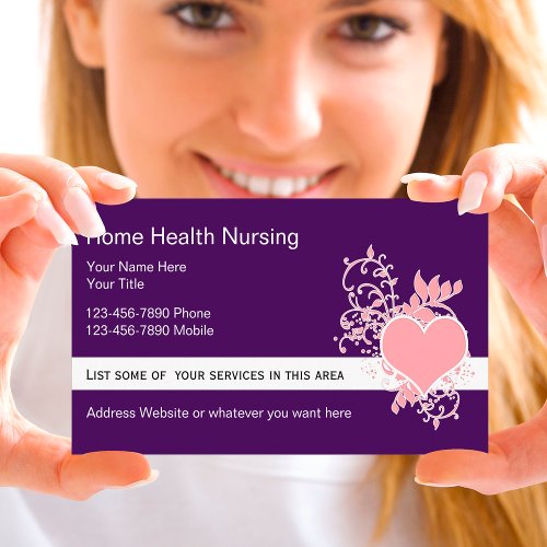 Home Health Business Cards