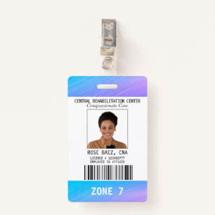 Home Health Colorful Security Photo Name Badge