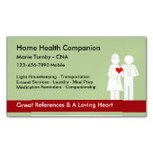 Home Health Companion CNA Business Card Magnet (Front)