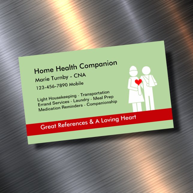 Home Health Companion CNA Business Card Magnet
