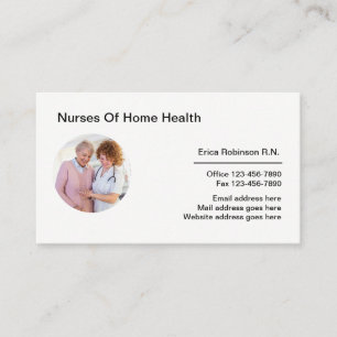 Home Health Modern Nursing Business Cards