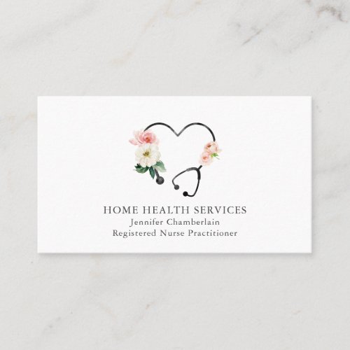 Home Health Nurse  Business Card