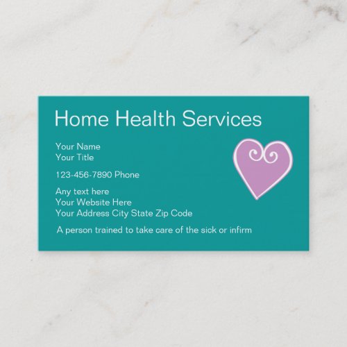 Home Health Nurse Business Cards