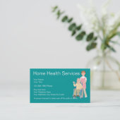 Home Health Nurse Business Cards (Standing Front)